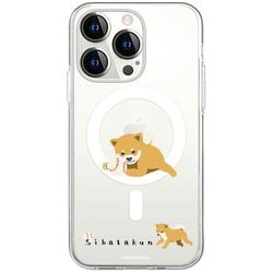 ABF25367i15PR [【公式ライセンス品】 しばたさんMagSafe対応クリアケース for iPhone 15 Pro ボール取ってきて]