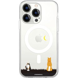 ABF25369i15PR [【公式ライセンス品】 しばたさんMagSafe対応クリアケース for iPhone 15 Pro お月見]