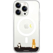 ABF25369i15PR [【公式ライセンス品】 しばたさんMagSafe対応クリアケース for iPhone 15 Pro お月見]