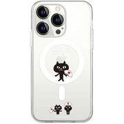 ABF25375i15PR [【公式ライセンス品】 ネコマンジュウMagSafe対応クリアケース for iPhone 15 Pro 渡り]