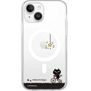 ABF25400i15PL [【公式ライセンス品】 ネコマンジュウMagSafe対応クリアケース for iPhone 15 Plus サイクリング]