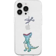 AK25647i15PR [ソフトクリアケース for iPhone 15 Pro はらぺこザウルス グリーン]