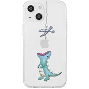 AK25654i15PL [ソフトクリアケース for iPhone 15 Plus はらぺこザウルス グリーン]