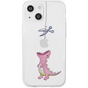 AK25655i15PL [ソフトクリアケース for iPhone 15 Plus はらぺこザウルス ピンク]