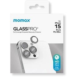 MM25542i15PR [GlassPro＋ AR カメラ専用強化ガラスフィルムfor iPhone 15 Pro/15 Pro Max グレー]