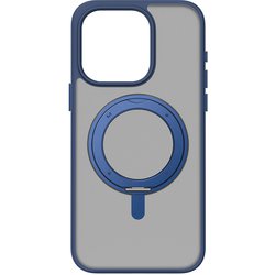 MM25549i15PM [Magsafe対応360°スタンドケース Roller for iPhone 15 Pro Max ネイビー]