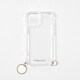 PN25581i15PR [ストラップ用リング付きクリアケース for iPhone 15 Pro ゴールドチャーム]
