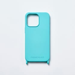 PN25586i15PR [ストラップホール付きシリコンケース for iPhone 15 Pro ミント]