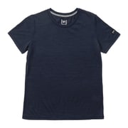 JP ベーシック クルーネック 半袖Tシャツ W JP BASIC CREW NECK TEE SNWJ10096 J005 ネイビー Sサイズ [ランニングウェア シャツ レディース]
