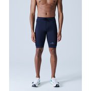 Men's 5pockets Half Leggings SMA23301 101 Lサイズ [ランニングウェア タイツ メンズ]
