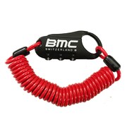 BMCロゴ入り ワイヤー錠 Ver2 ブラックボディ/レッドワイヤ 3×1800mm