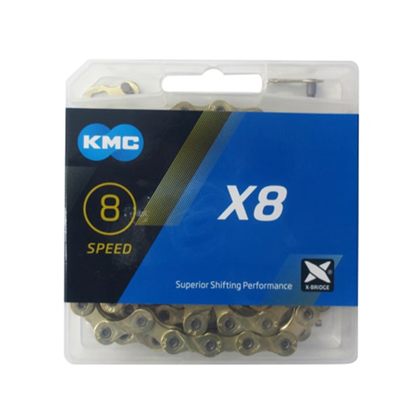 KMC ケイエムシーKMC-X8-TI-N [X8 7/8S用 チェーン TI-GOLD-N 116L]Ω