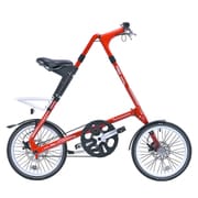 折りたたみ自転車 18インチ 変速なし レッド STRIDA SX