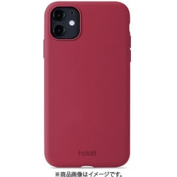 15894 [ソフトタッチシリコーン iPhone 11/XR用ケース Red Velvet]