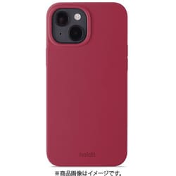 15898 [ソフトタッチシリコーン iPhone 14/13用ケース Red Velvet]