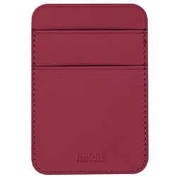 15924 [Card Holder iPhone スマホ用カードポケット Red Velvet]