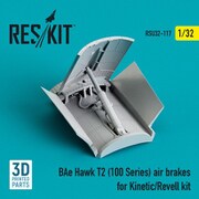 RSK U32-0117 1/32 Bae ホーク T2（100シリーズ） エアブレーキ （キネティック/レベル用） [プラモデル用パーツ]