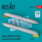 RSK U48-0303 1/48 ミラージュ2000 RPL 541/5422000リットル増槽 2個入 [プラモデル用パーツ]