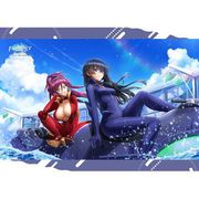 ドルフィンウェーブ B2タペストリー 刃兼乙姫＆暮無夕離 [キャラクターグッズ]