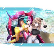 ドルフィンウェーブ B2タペストリー 住乃絵紫苑＆ヘリー・ルイス [キャラクターグッズ]
