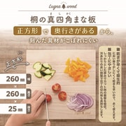 LW-11 LW-11 Lugna wood -ルグナウッド- 桐の真四角（ましかく）まな板