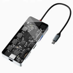 SEE-THROUGH6 USB Type-C マルチアダプター SD-CMULTI01-B