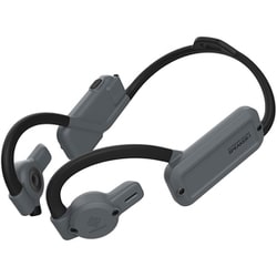 Bluetooth ワイヤレスイヤホン 耳を塞がない 空気伝導 防水 グレー LBT-NEST-SP1GY