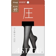 ASTIGU(アスティーグ) 圧 引き締める 40デニールタイツ L-LL ブラック AP9044