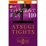 ATSUGI TIGHTS(アツギタイツ) マットな深みで美しく 110デニールタイツ M-L ブラック 2足組 FP13112P