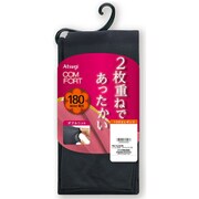 COMFORT(コンフォート) 二重編み 180デニール ダブルニットレギンス M-L ブラック TL2236