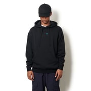 xTBS NEWS DIG EMBROIDERY HOODIE SWEATS cac-tb-01-2309-02 BLACK Lサイズ [アウトドア スウェットパーカー メンズ]