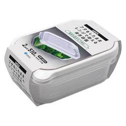 保存容器 長角 M 510ml 2個 エア弁付 ホワイト レンジ名人 キッチン 耐熱 冷凍 目盛り