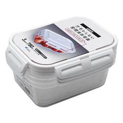 保存容器 密閉 長角 L 780ml 3個 パッキン付 タイトロック こぼれない 便利 耐熱 食洗機対応