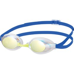 AQUALIGHTNING レーシングモデル SR-3Mre CY クリア×フラッシュイエローミラー [スイミング ゴーグル]