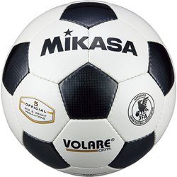 サッカーボール 手縫い SVC5011WBK ホワイト/ブラック 5号 検定球 [サッカーボール]