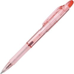 エマルジョンボールペン バイオチューブ搭載ジムノック 0.7mm インク色：赤 本体色：サンライズコーラル BI-KRB-SC