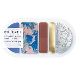 コスメモチーフシール 「コフレ」 COFFRET ROUND ホリゾンブル― COFR001