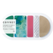 コスメモチーフシール 「コフレ」 COFFRET ROUND フォレストグリ―ン COFR002