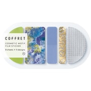 コスメモチーフシール 「コフレ」 COFFRET ROUND シフォンイエロ― COFR003