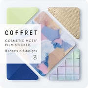コスメモチーフシール 「コフレ」 COFFRET SQUARE シフォンイエロ― COFS003