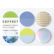 コスメモチーフシール 「コフレ」 COFFRET CIRCLE シフォンイエロー COFC003