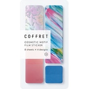 コスメモチーフシール 「コフレ」 COFFRET BAR ピンクフロ―ト COFB004