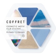 コスメモチーフシール 「コフレ」 COFFRET TRIANGLE ホリゾンブル― COFT001