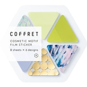 コスメモチーフシール 「コフレ」 COFFRET TRIANGLE シフォンイエロ― COFT003