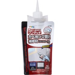 W108 [ワンタッチ カベ用ひび割れ補修材 200ml ライトグレー]