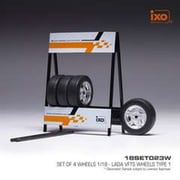 18SET023W 1/18 タイヤセット ラーダ VFTS タイプ1 [コレクションカー用品]
