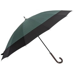 長傘 型押し切継 55cm ジャンプ式 16本骨 グリーン 36090