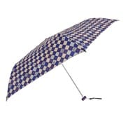 折りたたみ傘 50cm 手開き式 UV加工 パッチワーク パープル 22960