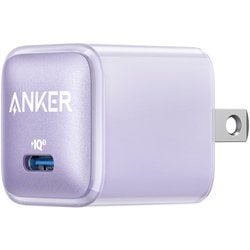 USB急速充電器 Anker Nano Charger 20W USB PD（パワーデリバリー）対応 USB-C×1 超コンパクト パープル A2637NQ6