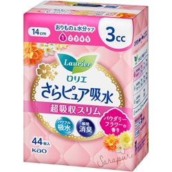 ロリエ さらピュア吸水 超吸収スリム 3cc パウダリーフラワーの香り 44枚 [吸水ライナー]